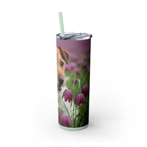 Skinny Tumbler with Straw – 20 oz Stainless Steel Cup