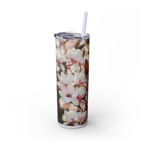Skinny Tumbler with Straw – 20 oz Stainless Steel Cup