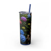 Skinny Tumbler with Straw – 20 oz Stainless Steel Cup