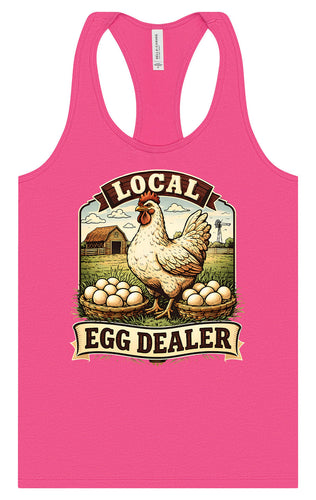 Local Egg Dealer Women's Racerback Tank