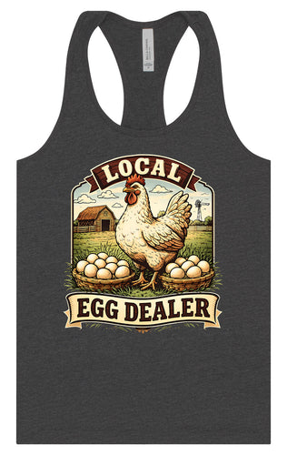 Local Egg Dealer Women's Racerback Tank
