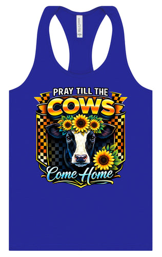 Pray til the Cows Come Home Women's Racerback Tank