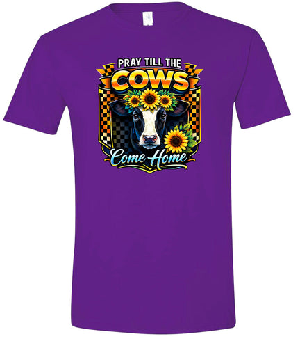 Pray til the Cows Come Home Adult Gildan Soft Shirt