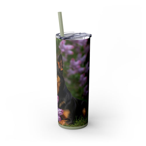 Skinny Tumbler with Straw – 20 oz Stainless Steel Cup