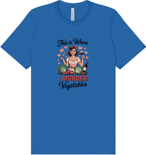 I Murder Vegetables Adult Bella Canvas Shirt