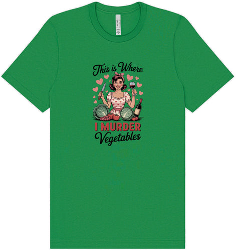 I Murder Vegetables Adult Bella Canvas Shirt