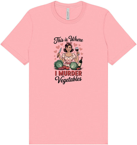I Murder Vegetables Adult Bella Canvas Shirt