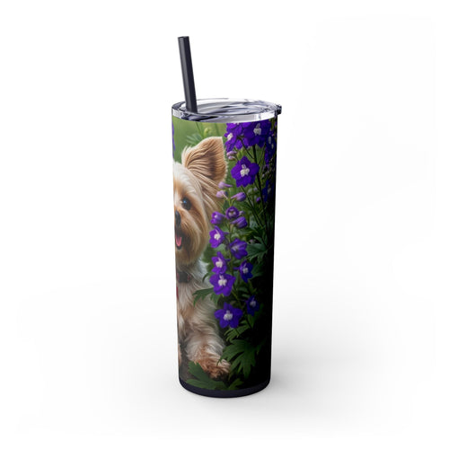 Skinny Tumbler with Straw – 20 oz Stainless Steel Cup