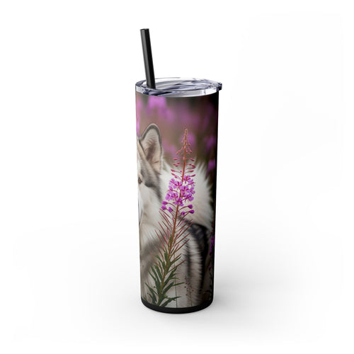 Skinny Tumbler with Straw – 20 oz Stainless Steel Cup
