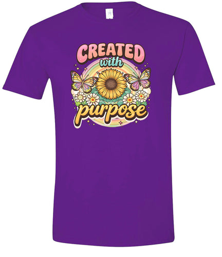 Created with Purpose Adult Gildan Soft Shirt
