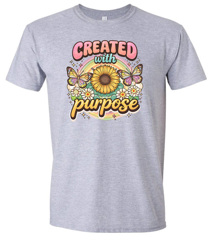 Created with Purpose Adult Gildan Soft Shirt