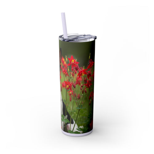 Skinny Tumbler with Straw – 20 oz Stainless Steel Cup