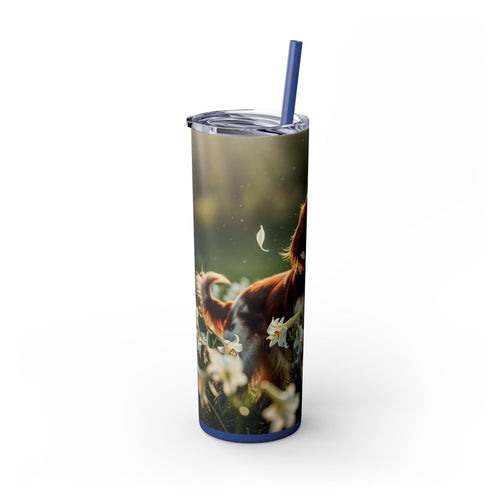 Skinny Tumbler with Straw – 20 oz Stainless Steel Cup