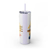 Skinny Tumbler with Straw – 20 oz Stainless Steel Cup