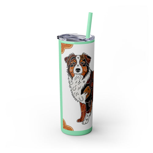Skinny Tumbler with Straw – 20 oz Stainless Steel Cup