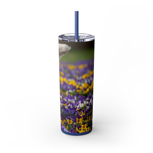 Skinny Tumbler with Straw – 20 oz Stainless Steel Cup