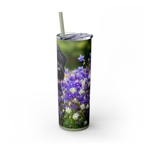 Skinny Tumbler with Straw – 20 oz Stainless Steel Cup