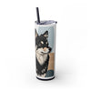 Skinny Tumbler with Straw – 20 oz Stainless Steel Cup