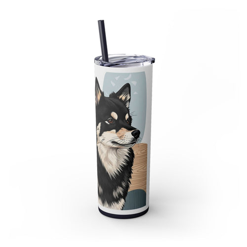 Skinny Tumbler with Straw – 20 oz Stainless Steel Cup