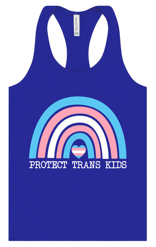 Protect Trans Kids Women's Racerback Tank