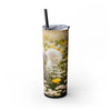 Skinny Tumbler with Straw – 20 oz Stainless Steel Cup