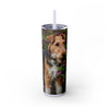 Skinny Tumbler with Straw – 20 oz Stainless Steel Cup
