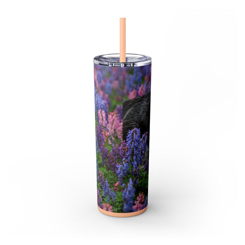 Skinny Tumbler with Straw – 20 oz Stainless Steel Cup