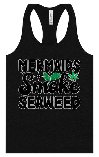 Mermaids Smoke Seaweed Women's Racerback Tank
