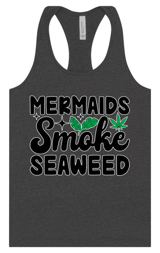 Mermaids Smoke Seaweed Women's Racerback Tank