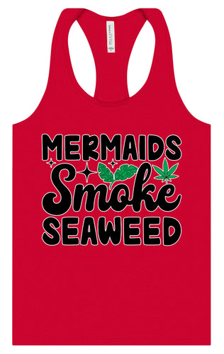 Mermaids Smoke Seaweed Women's Racerback Tank