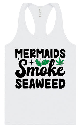 Mermaids Smoke Seaweed Women's Racerback Tank