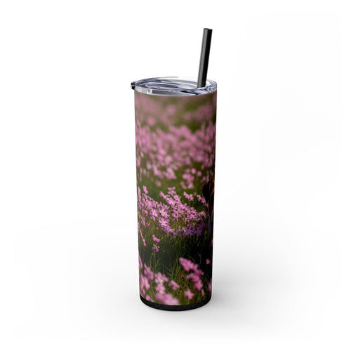 Skinny Tumbler with Straw – 20 oz Stainless Steel Cup