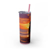 Skinny Tumbler with Straw – 20 oz Stainless Steel Cup