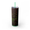 Skinny Tumbler with Straw – 20 oz Stainless Steel Cup