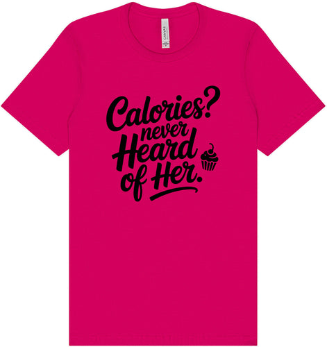 Calories Never Heard of Her Adult Bella Canvas Shirt