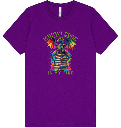 Knowledge is My Fire Adult Bella Canvas Shirt