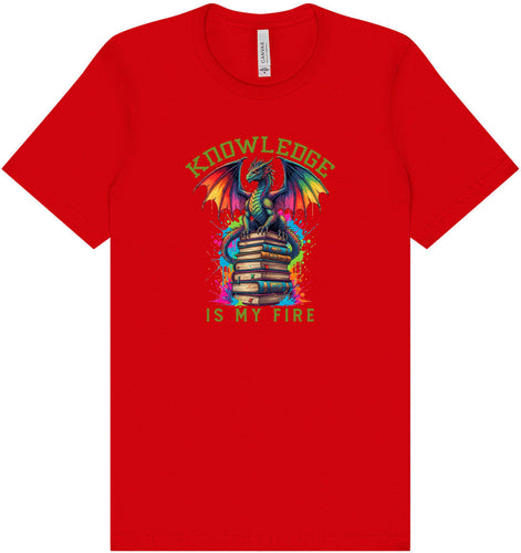 Knowledge is My Fire Adult Bella Canvas Shirt