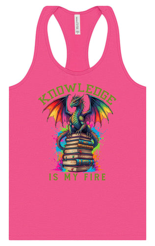 Knowledge is My Fire Women's Racerback Tank