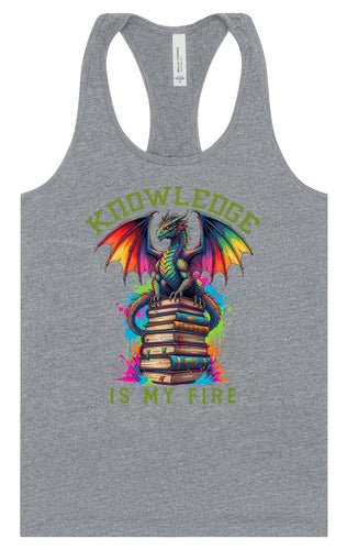 Knowledge is My Fire Women's Racerback Tank