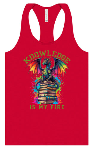 Knowledge is My Fire Women's Racerback Tank