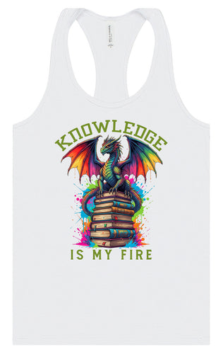 Knowledge is My Fire Women's Racerback Tank