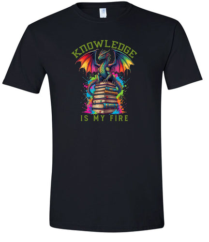 Knowledge is My Fire Adult Gildan Soft Shirt