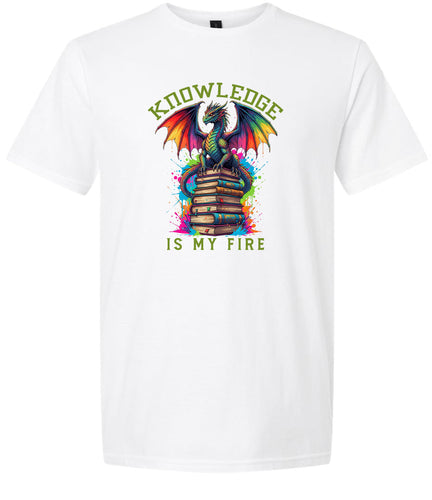 Knowledge is My Fire Adult Gildan Soft Shirt