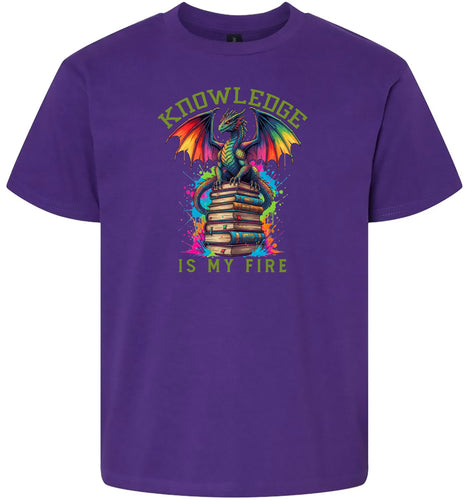 Knowledge is My Fire Children's Gildan Soft Shirt