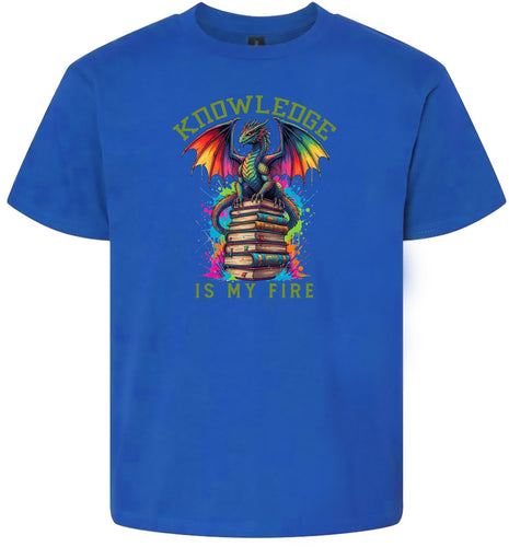 Knowledge is My Fire Children's Gildan Soft Shirt