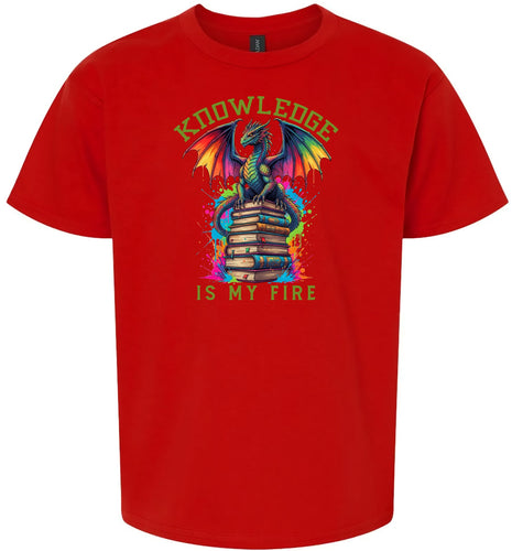 Knowledge is My Fire Children's Gildan Soft Shirt