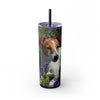 Skinny Tumbler with Straw – 20 oz Stainless Steel Cup