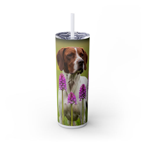 Skinny Tumbler with Straw – 20 oz Stainless Steel Cup