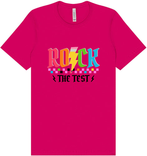 Rock the Test Adult Bella Canvas Shirt