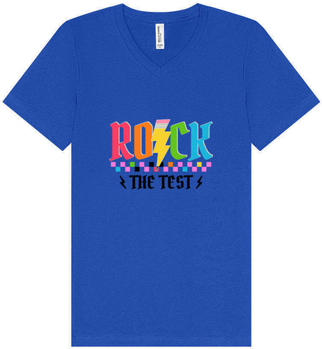 Rock the Test Unisex V-Neck Shirt